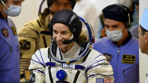 Kate Rubins le 7 juillet 2016 à Baïkonour au Kazakhstan Kate Rubins le 7 juillet 2016 à Baïkonour au Kazakhstan