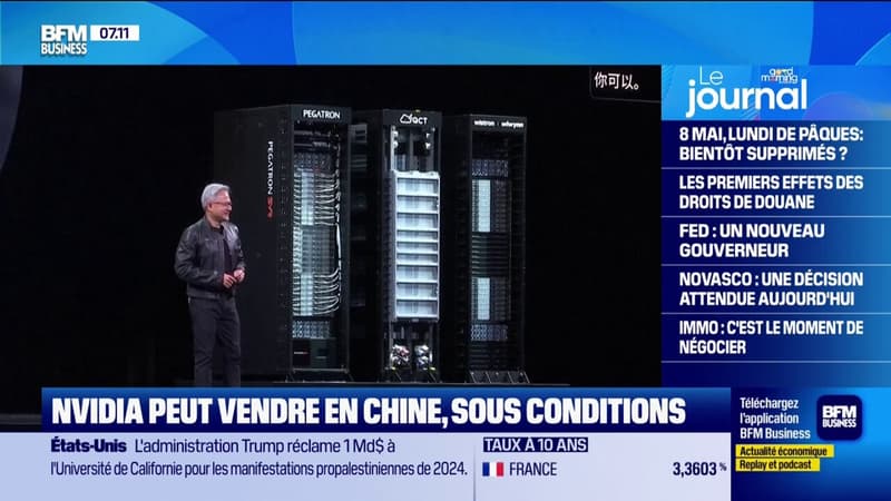 Nvidia peut désormais vendre ses puces en Chine, mais sous conditions