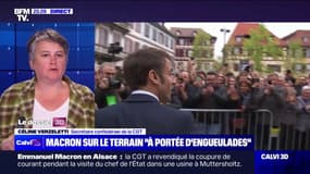 Céline Verzeletti (CGT): "L'accueil qu'Emmanuel Macron a eu était tout à fait mérité"