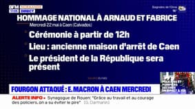Fourgon attaqué dans l'Eure: Emmanuel Macron attendu à Caen