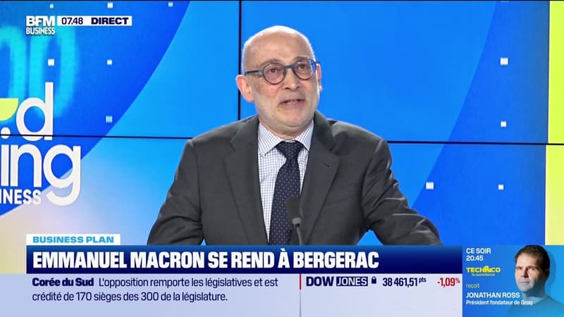 Thierry Regond (Cluster Eden) : Emmanuel Macron se rend à Bergerac - 11/04