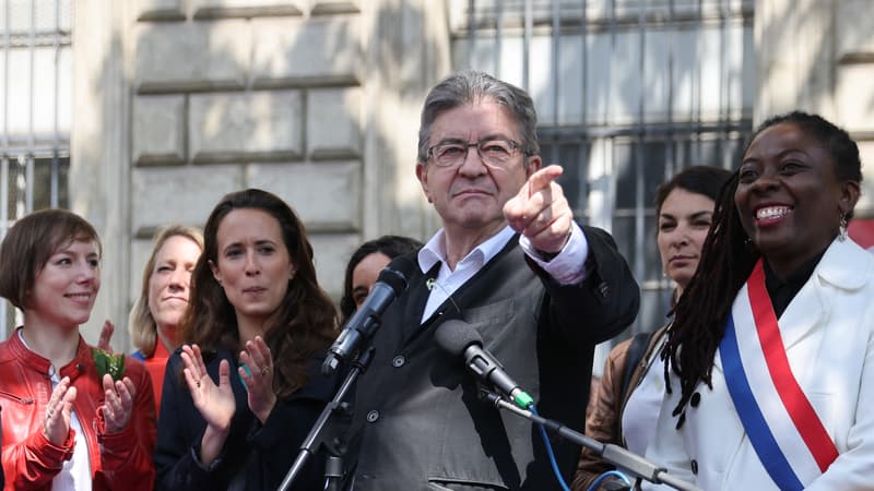 Jean-Luc Mélenchon, le 1er mai 2022, à Paris