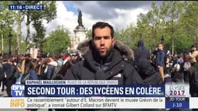 "Ni Macron, ni Le Pen": des centaines de lycéens rassemblés place de la République à Paris