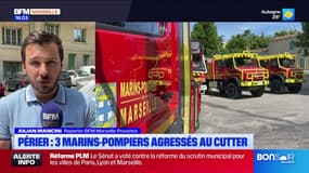 Marseille: trois marins-pompiers agressés au cutter lors d'une intervention