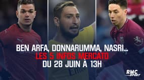 Ben Arfa, Donnarumma, Nasri... Les 5 infos mercato du 28 juin à 13h
