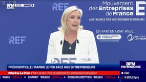 Marine Lepen: "Mon projet c'est de défendre les entreprises françaises qui sont le socle de la puissance française" 