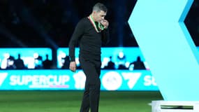 Sergio Conceição avec l'AC Milan, à Riyad le 6 janvier 2025