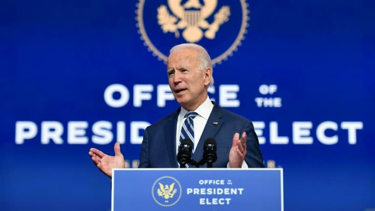 Le président élu Joe Biden, le 10 novembre 2020 à Wilmington, dans le Delaware