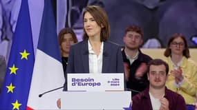 Valérie Hayer, candidate de la majorité aux élections européennes, le 9 mars à Lille