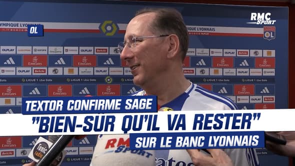 OL 2-1 Strasbourg : "Bien-sûr qu'il va rester", Textor confirme Sage pour la saison prochaine