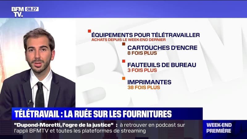 Télétravail: ruée sur les fournitures - 31/10