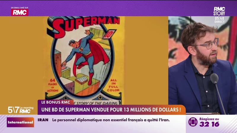 Le bonus RMC : Une BD de Superman vendue pour 13 millions de dollars ! - 13/01