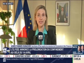 Agnès Pannier-Runacher (Ministère de l'Économie et des Finances ): L'Élysée annonce la prolongation du confinement au-delà du 14 avril - 09/04