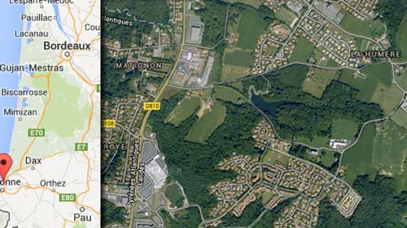 C'est dans ce secteur boisé et marécageux qu'a été faite la découverte.