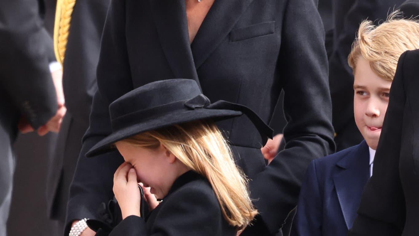 La princesse Charlotte aux funérailles de la reine Elizabeth, le 19 septembre 2022. La princesse Charlotte aux funérailles de la reine Elizabeth, le 19 septembre 2022.