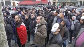 Manifestation des chauffeurs de VTC et de Loti à Paris
