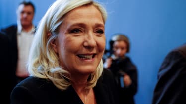 La présidente du Rassemblement National, Marine Le Pen, le 9 novembre 2019 à Paris