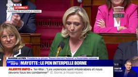 "Qu'allez-vous faire pour Mayotte?': Marine Le Pen interpelle Élisabeth Borne et appelle à "la mise en place d'une politique dissuasive d'immigration"