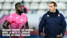 Top 14 : malgré le net succès sur Toulouse, Quesada veut éviter l'enflammade au Stade Français