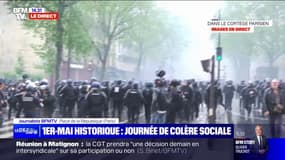 1er-Mai: déjà des tensions à Paris en tête de cortège 