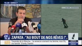 Franky Zapata lors de sa conférence de presse: "Le Flyboard air c'est un pas vers le futur"