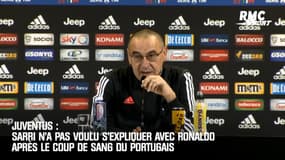 Juventus : Sarri n’a pas voulu s’expliquer avec Ronaldo après le coup de sang du Portugais