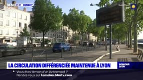 La circulation différenciée maintenue à Lyon, Villeurbanne et Caluire-et-Cuire