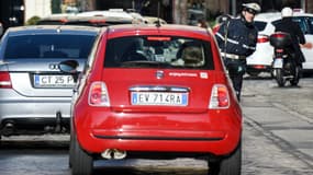La circulation en 2015 dans les rues de Rome en Italie