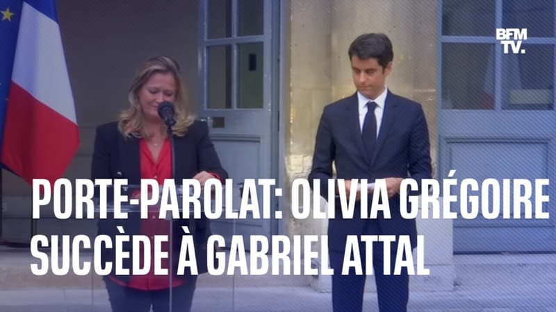 Porte-parole du gouvernement: Olivia Grégoire succède à Gabriel Attal
