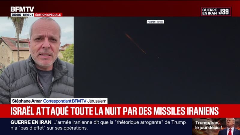 Guerre au Moyen-Orient: une nouvelle salve de missiles iraniens a visé Israël