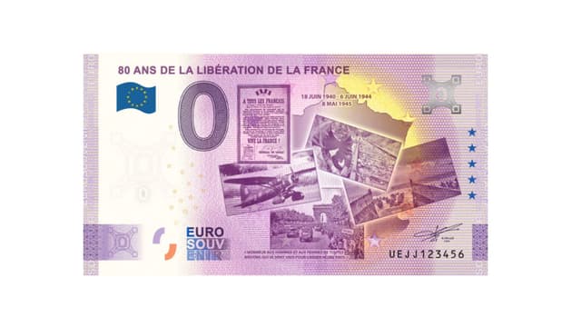 Des billets de 0 euro bientôt mis en vente