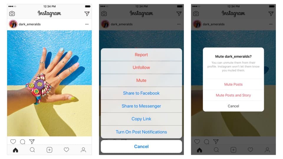 La fonction mute arrivera prochainement sur Instagram La fonction mute arrivera prochainement sur Instagram