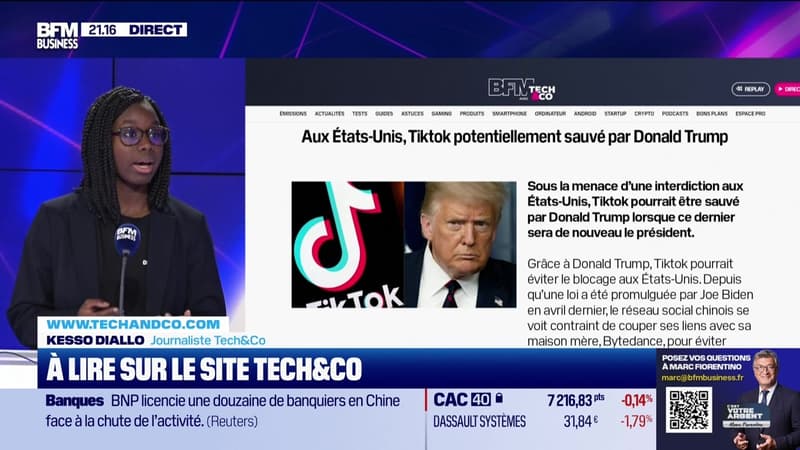 À lire sur le site Tech&Co : Aux États-Unis, Tiktok potentiellement sauvé par Donald Trump, par Kesso Diallo - 13/11