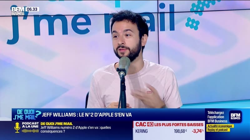 De Quoi J'me Mail : Jeff William, le numéro 2 d'Apple s'en va (2/2) - 13/07