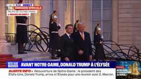 Réouverture de Notre-Dame: Donald Trump est arrivé à l'Élysée pour une réunion avec Emmanuel Macron