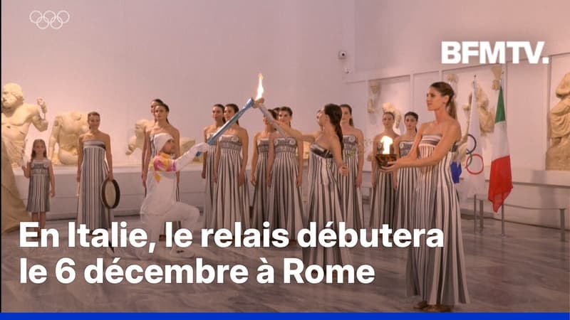 JO d'hiver 2026: le relais de la flamme a débuté à Olympie, en Grèce