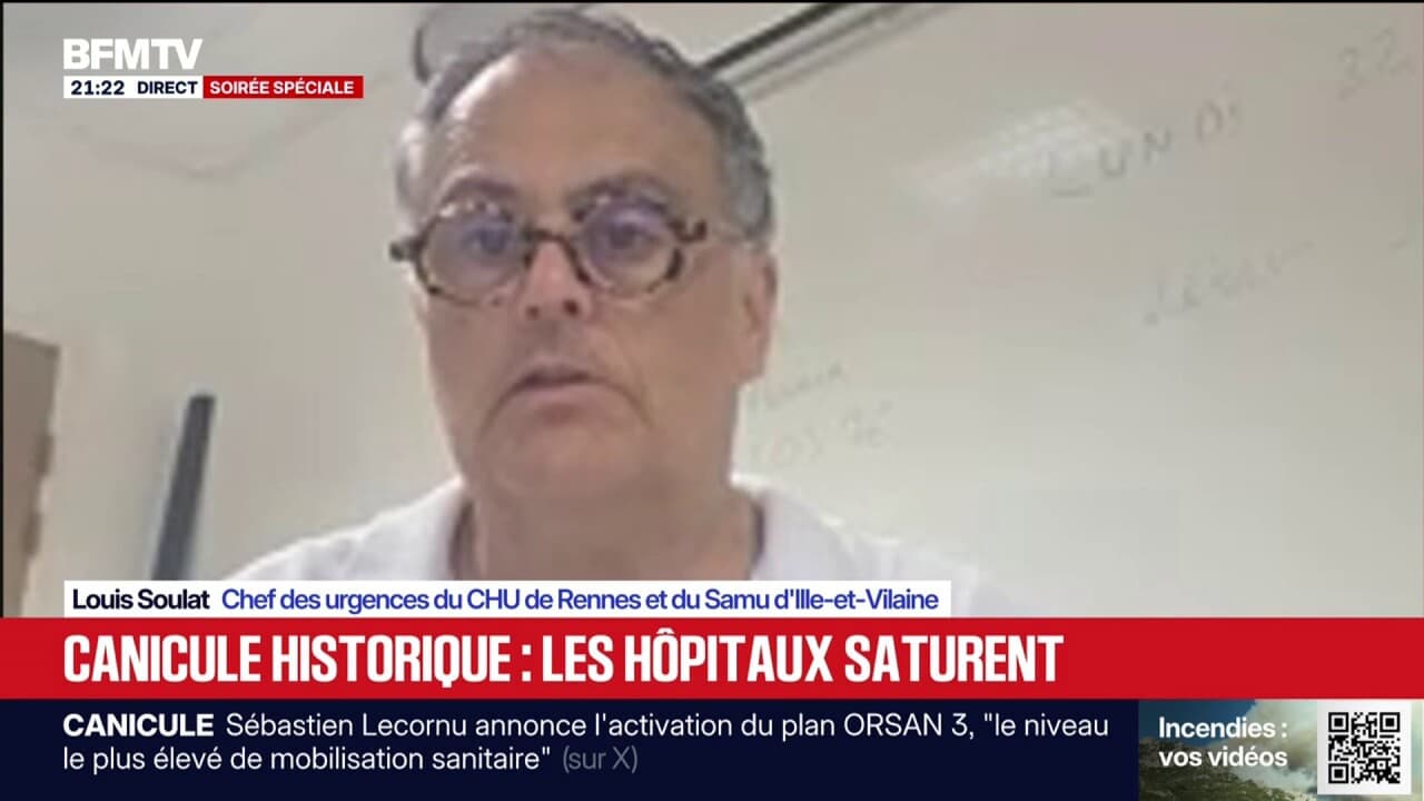 Sıcak Hava Dalgası: Rennes CHU Acil Servis Şefi Louis Soulat, 'Acil Servisten Geçen Hastaların Sayısı İki Katına Çıktı'
