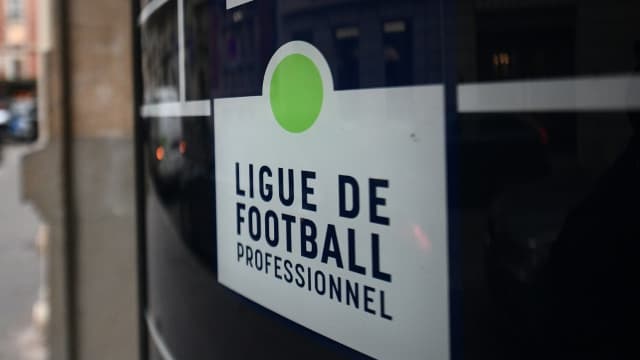 L'entrée des locaux de la ligue de football professionnel (LFP) à Paris, le 1er février 2021