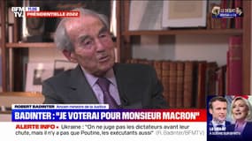 Robert Badinter sur la guerre en Ukraine: "On ne juge pas les dictateurs avant leur chute"