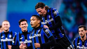 Luis Muriel avec l'Atalanta Bergame, le 7 avril 2022