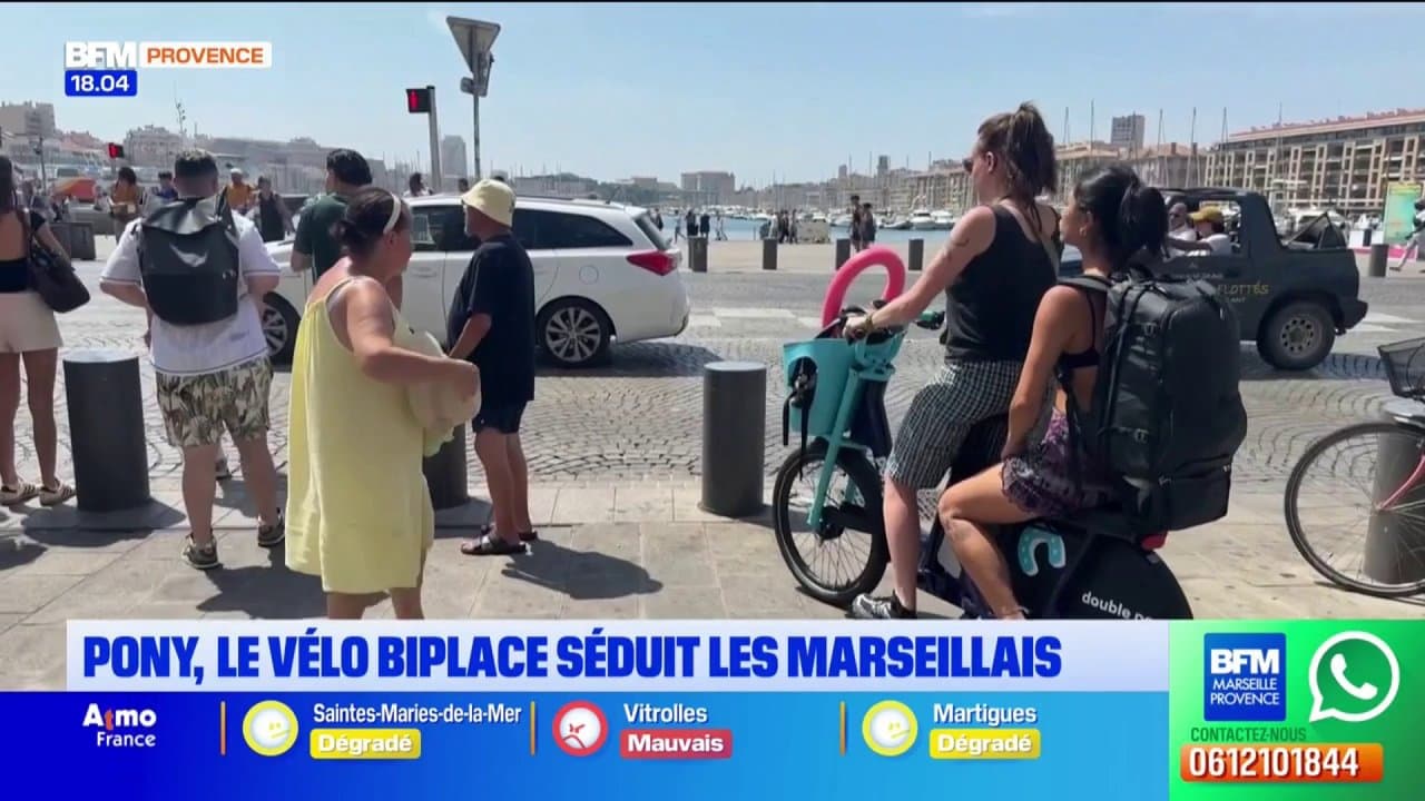 Pony, le vélo biplace qui séduit les Marseillais