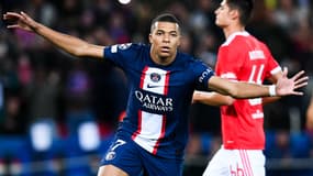 Kylian Mbappé lors de PSG-Benfica