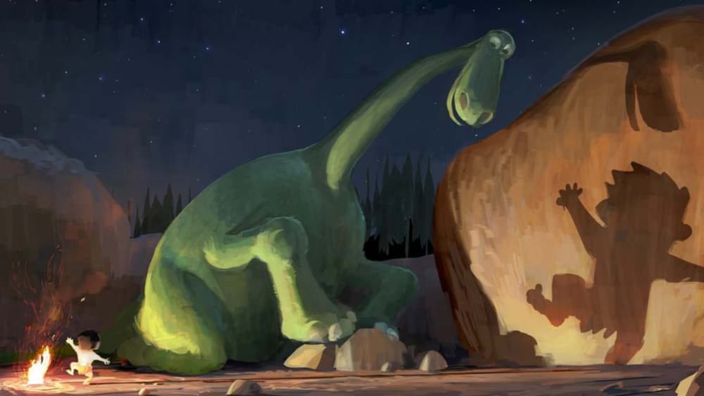 Artwork du prochain Pixar, "Le voyage d'Arlo" Artwork du prochain Pixar, "Le voyage d'Arlo"