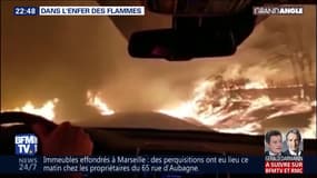 Dans l'enfer des flammes