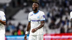 Chancel Mbemba face au Bayer Leverkusen, le 2 août 2023.