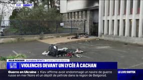 Des tensions après un blocus d'étudiants devant un lycée de Cachan dans le Val-de-Marne