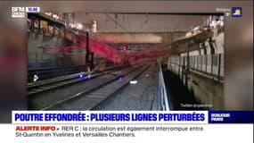 Poutre effondrée: le RER C extrêmement perturbé