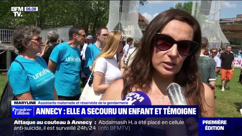 Attaque à Annecy: cette assistante maternelle a secouru un enfant, elle témoigne sur BFMTV