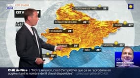 Météo Côte d’Azur: un ciel entièrement dégagé ce mercredi, jusqu'à 29°C à Grasse