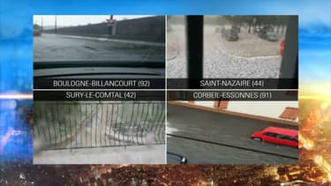 Les grêle et les orages se sont abattus sur une vingtaine de départements français.